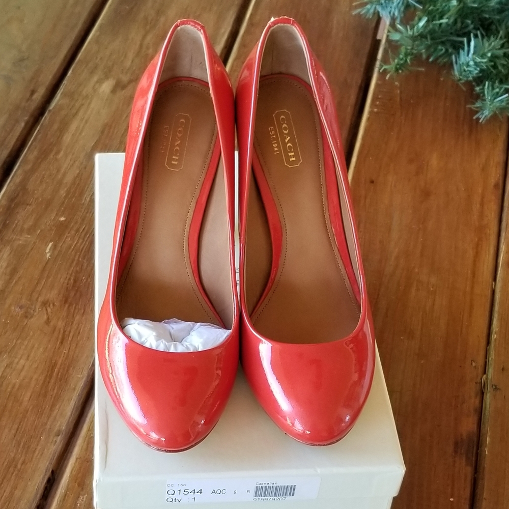 Coach Red Pumps